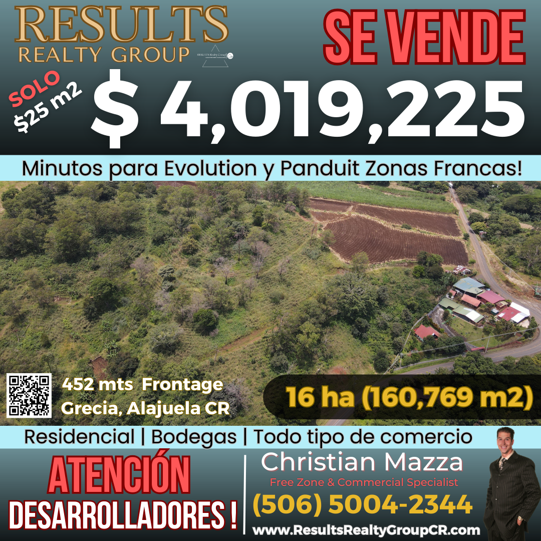 Lot for sale in Grecia, Alajuela