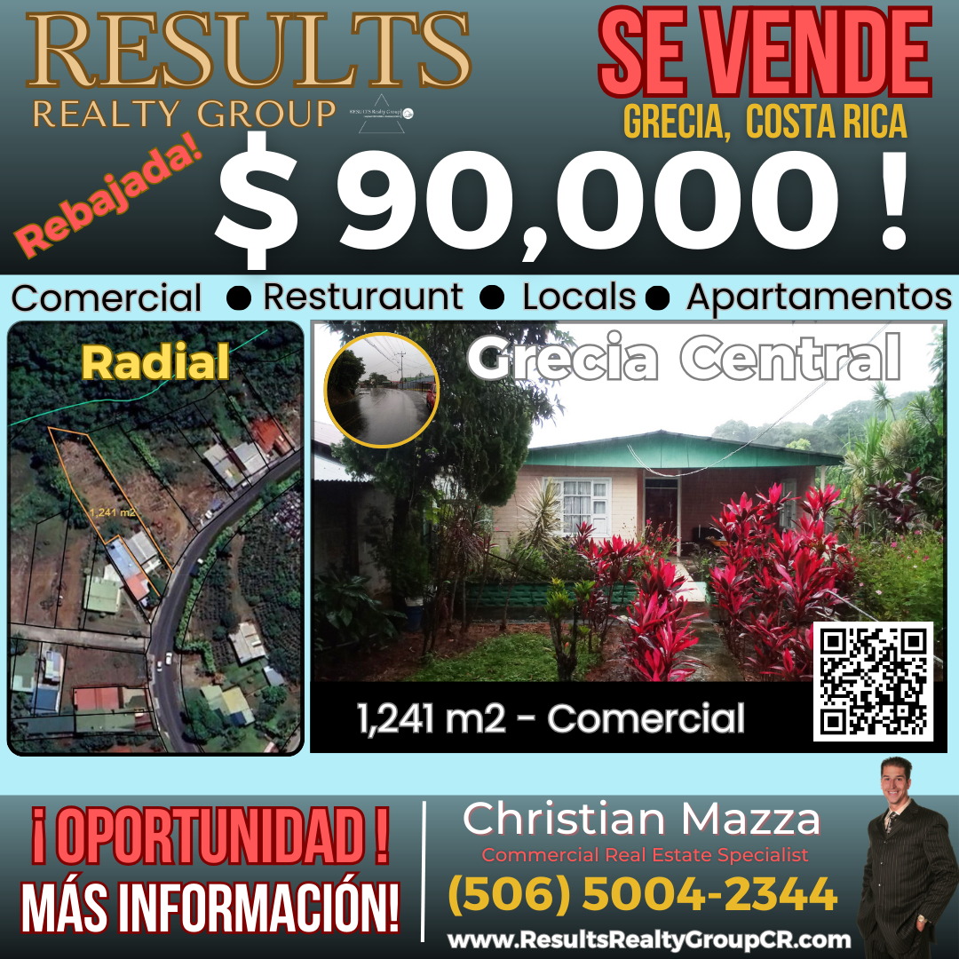 Commercial property for sale in Grecia, Alajuela