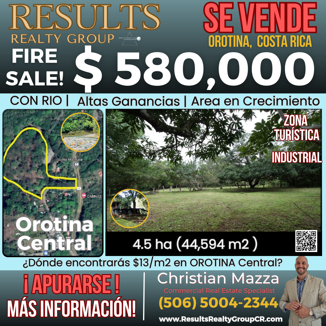 Lot for sale in Orotina, Puntarenas