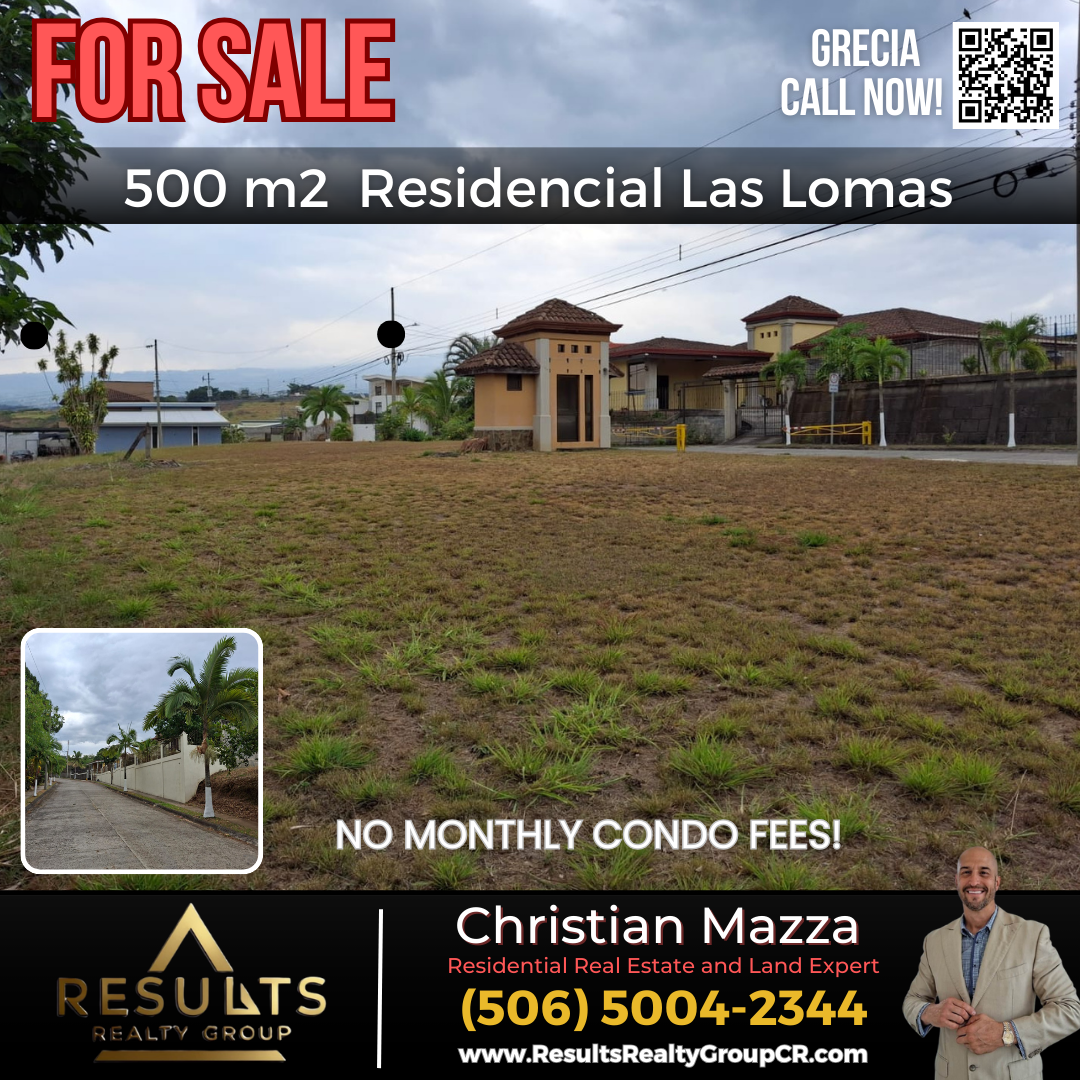 Lot for sale in Grecia, Alajuela